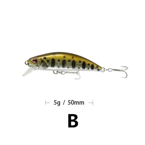 Lot De 3 Leurres Flottants Mino Avec Yeux 3D - Matériel De Pêche Neuf