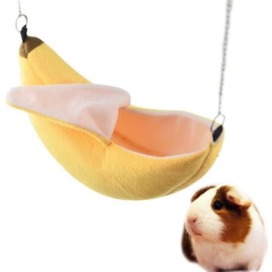 Banana Hamster Bed House Hamac Petit Animal Lit Chaud Maison Cage Nest Hamster Accessoires