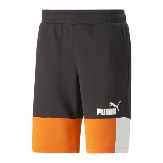 Short Noir/Orange Homme Puma Ess Block