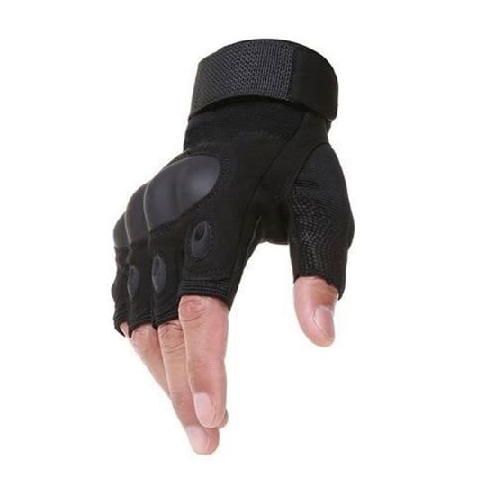 Gants Tactiques Mi-doigts Légers - Pour Sports Outdoor, Moto, Airsoft