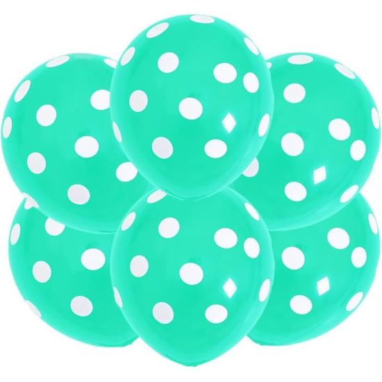 20 Ballons à Pois 12" Latex - Décoration Anniversaire, Multicolores, Gonflage à L'hélium