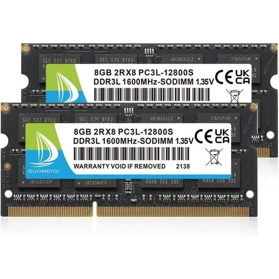 Kit RAM Crucial 8 Go (2x4 Go) DDR3 1600 MHz – PC3-12800, 1,5V, 240 Broches – Pour Ordinateur De Bureau – Neuf Ouvert
