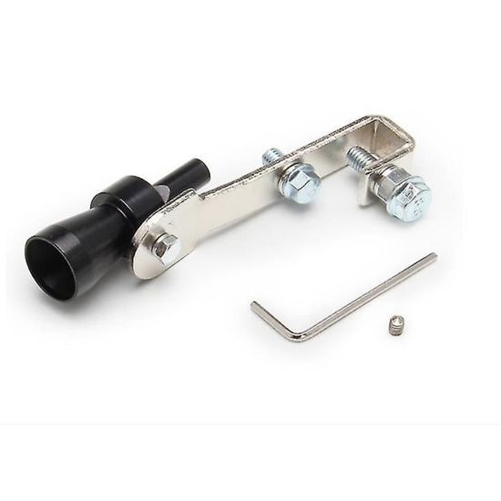 Sifflet Turbo Pour échappement De Voiture - Alliage D'aluminium Noir, Simule Le Son De Décharge Turbo