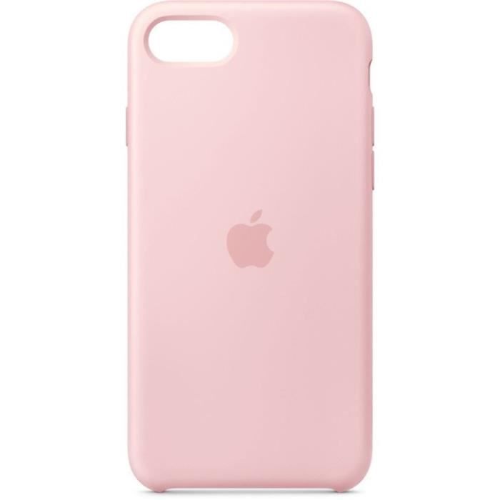 APPLE Coque pour iPhone SE Silicone - Rose des sables