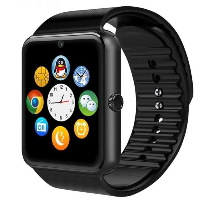 Date Wearable Bluetooth montre Smart Watch GT08 intelligente poignet Health Watch Phone avec fente pour carte SIM pour Android Samsu