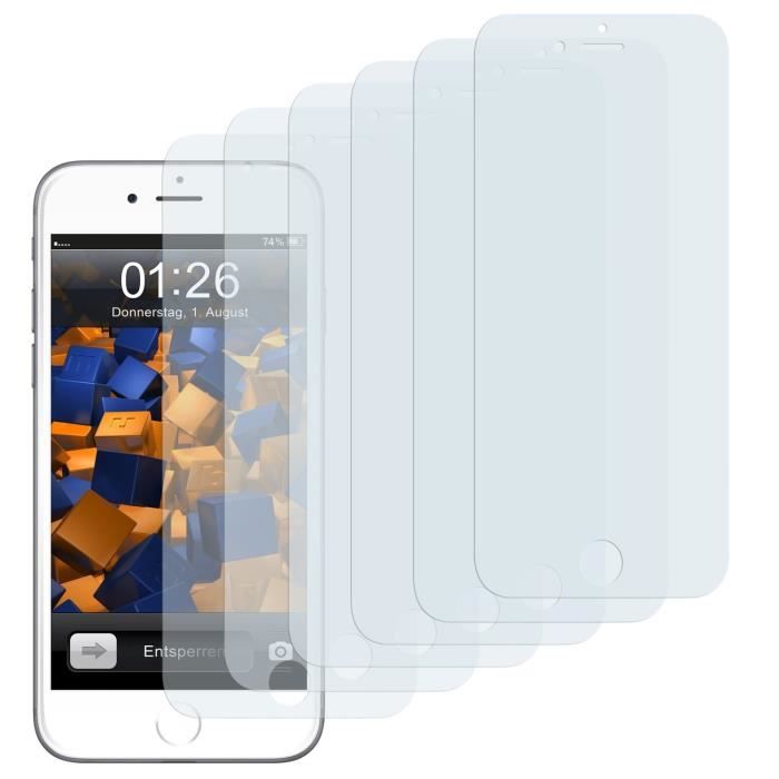 6 x Membrane Films de protection ecran Apple iP...