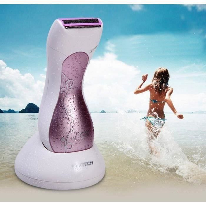 Rasoir électrique étanche femme - Rechargeable . Rose ma48239