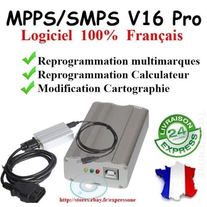 OUTIL REPROGRAMMATION MPPS V3.0 PRO-GAIN PUISSANCE IMMO OFF FAP EGR bes21088