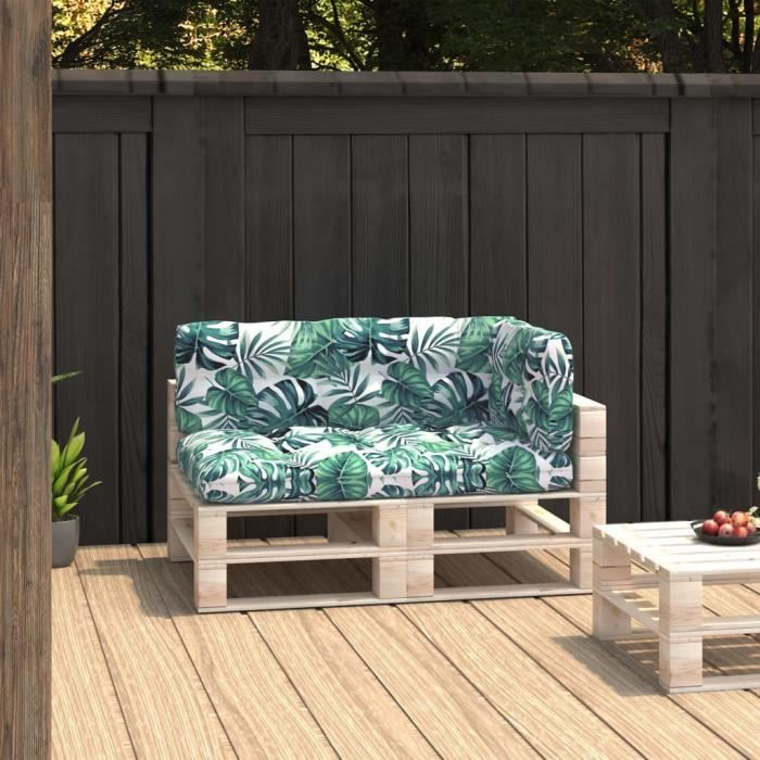 Décor🐿- Parfait-Coussins de canapé palette 3 pcs - Coussin matelassé pour palette - Coussin pour banc de jardin Banquette Mot4946