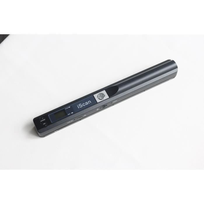 Scanner Portable Sans Fil Wifi LCD HD TFT Portable 900 DPI Document iScan Handyscan Support TF Card 32G Noir