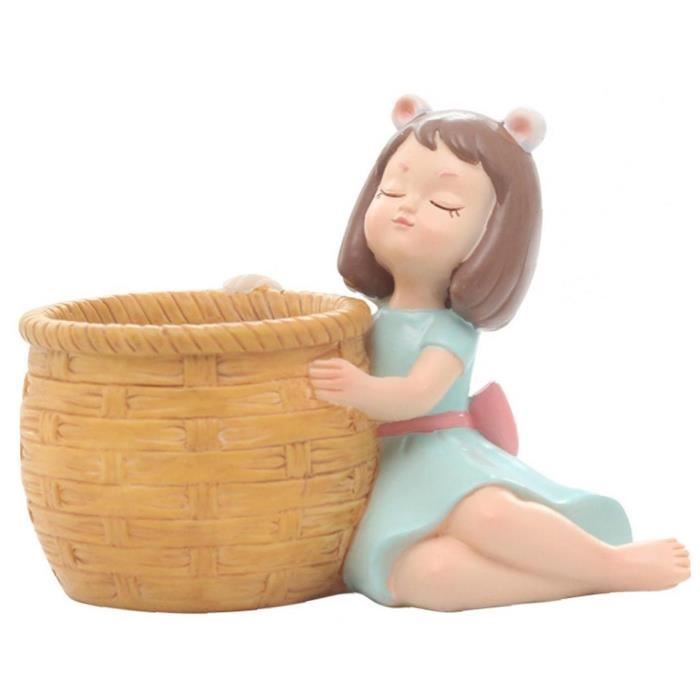YepYes Pot de plantes succulentes petit pot de plantes de jardin Cactus bonsaï planteur pour la décoration fille vert clair