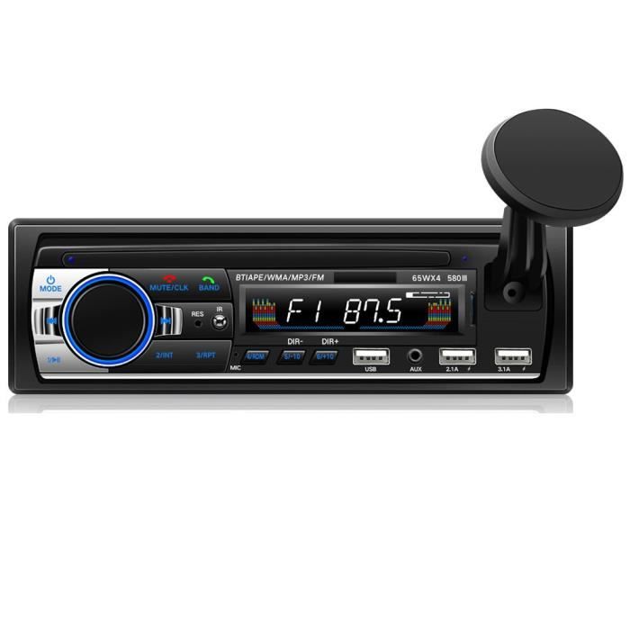 24v Autoradio Bluetooth V5.0, 12V-24V, 2 din, lecteur Audio stéréo, FM, USB, SD, MP3, MMC, WMA, entrée auxili