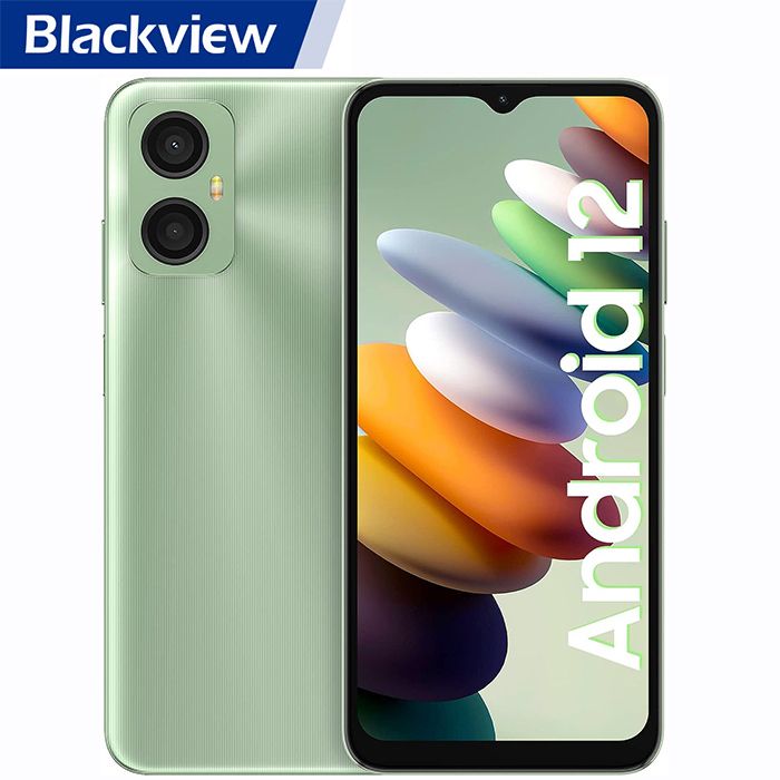 Smartphone 4G Pas cher BLACKVIEW A80 PLUS 4Go RAM 64Go ROM 6.49'' Écran Android 10 Octa Core Téléphone portable Débloqué - Bleu