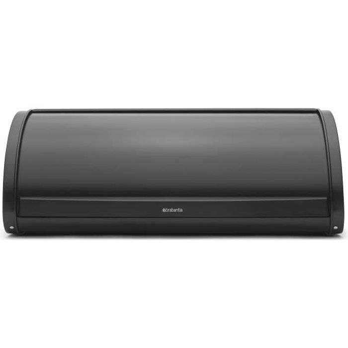 BRABANTIA Boite à pain large 333460 44,8x27x17cm noir mat