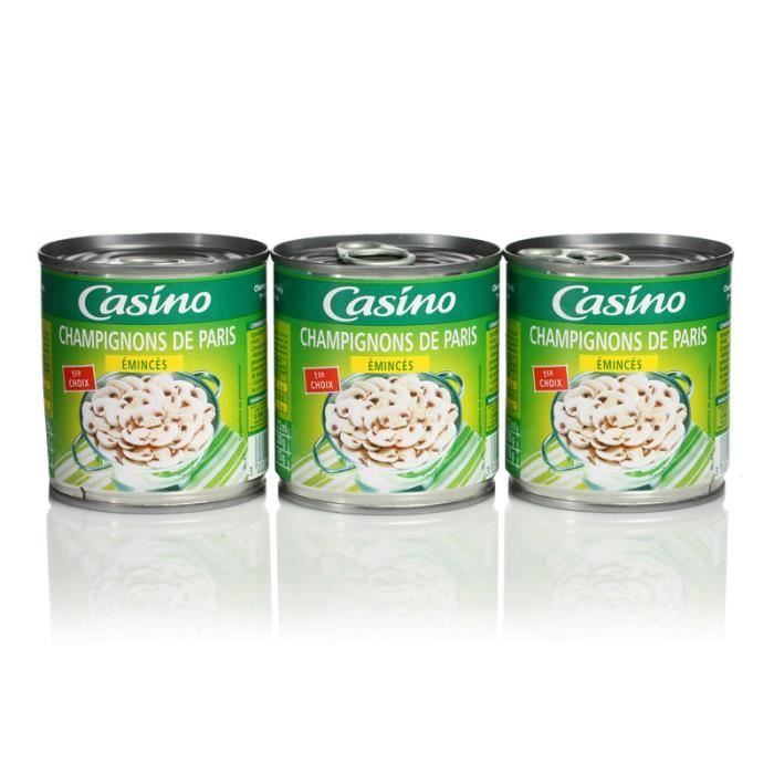 Champignons émincés - Premier choix - 3X115g