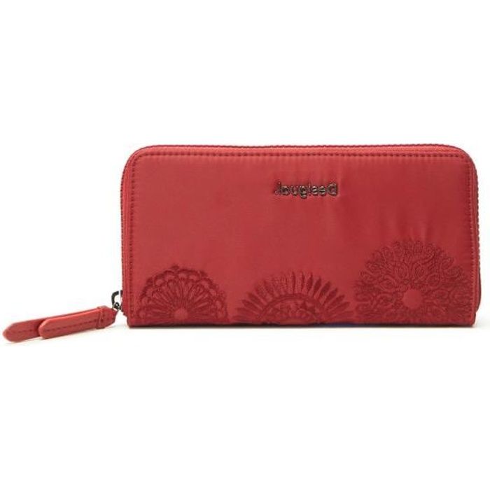 Desigual Mone Mandarala Fiona Wallet Carmin [147940] -  porte-monnaie porte monnaie