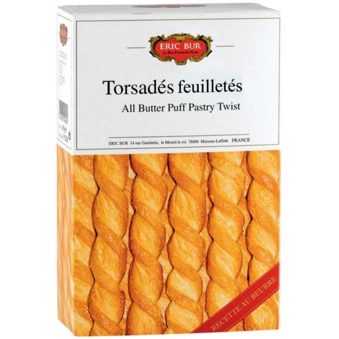 Torsades Feuilletés Recette au Beurre 100G ERIC BUR