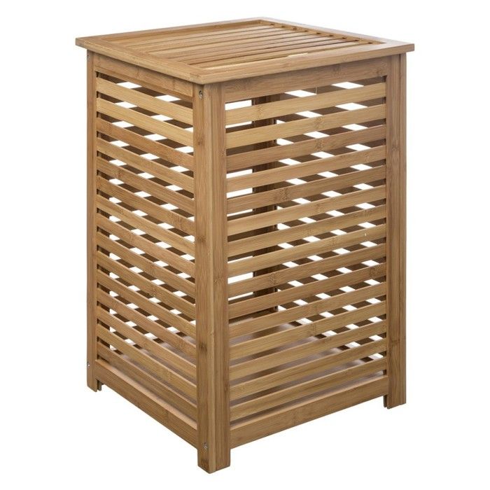 Panier à linge Sicela bambou Autres Beige