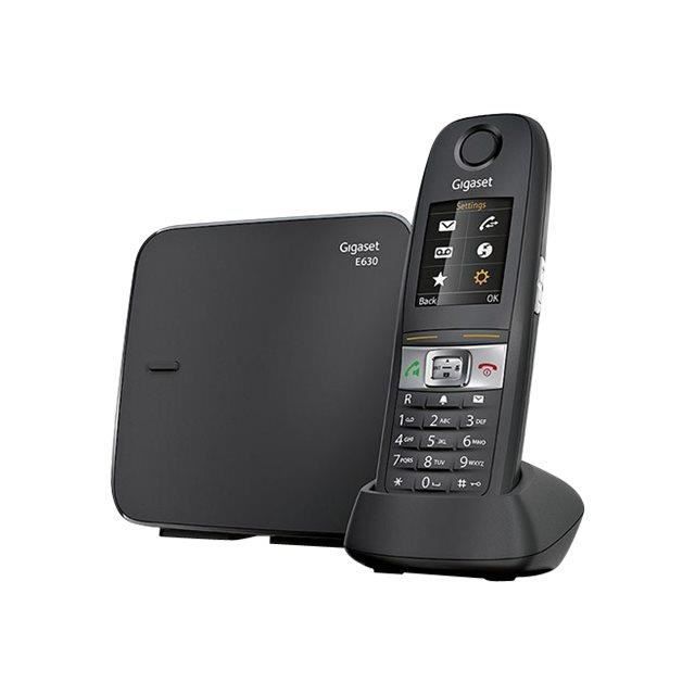 Gigaset E630 Téléphone sans fil avec ID d'appelant DECTGAP noir