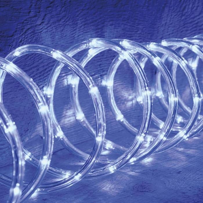Tube lumineux LED blanc 18 mètres clignotant