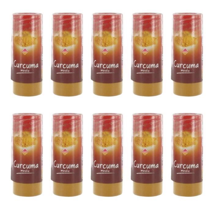 [Lot de 10] Curcuma moulu - 35g Par boite