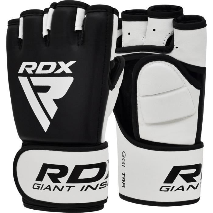 RDX Gants MMA pour Art Martiaux D’entraînement, Cuir Grappling Gant, Kickboxing, Sparring, Formation, Muay Thai, Sac de Frappe