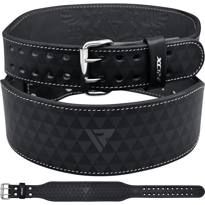 RDX Ceinture de Musculation Fitness Cuir Vachette D'haltérophilie Sudation D'entraînement Poids
