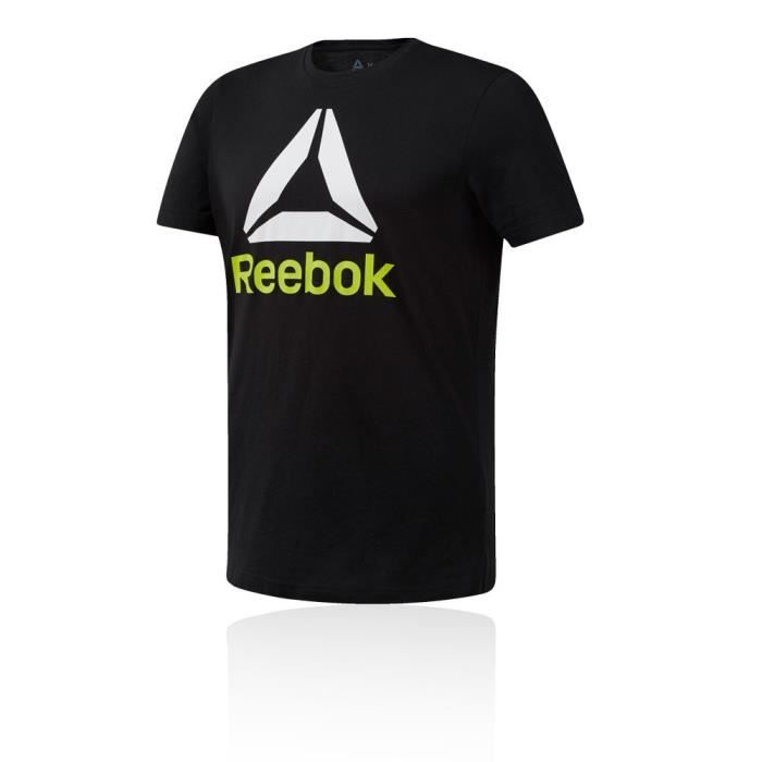 Reebok Hommes Qqr Stacked T-Shirt