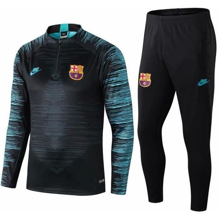 Survêtements Foot Homme Barcelonas Maillot Foot Adulte Survêtements Foot Noir