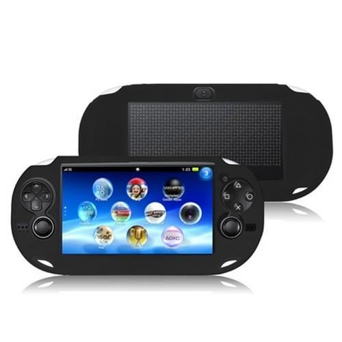 Etui noir silicone - Protection de console Sony PS Vita