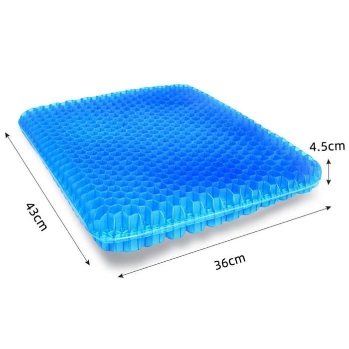 Coussin de Siège en Gel à Mémoire Coussin Orthopédique pour Chaise Bureau Auto