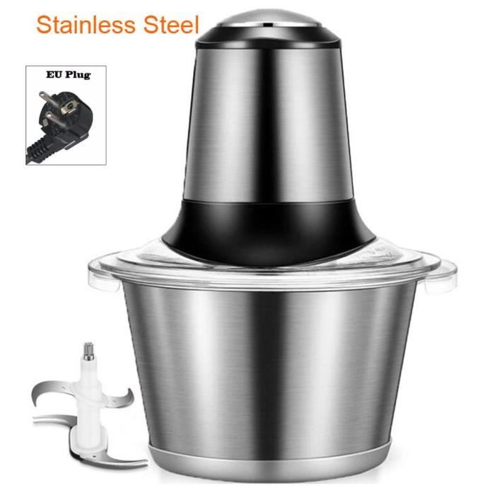 1.8L Mini Hachoir Electrique multifonction - Inox