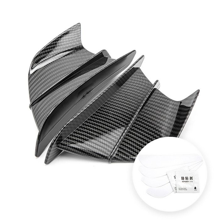 pièces Rechange appareils Kit D'aile De Becquet Aérodynamique Universel De Moto avec Autocollant De Décoration Adhésif pour R3 R25 (Color