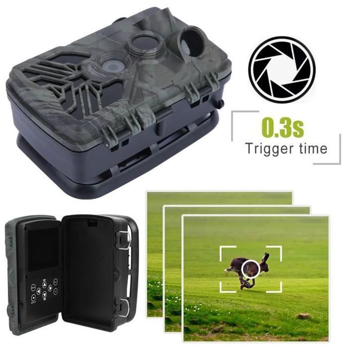 Caméra De Chasse Campark T20A 20MP 2K - Vision Nocturne IR, étanche - Pour Observation Faune UK