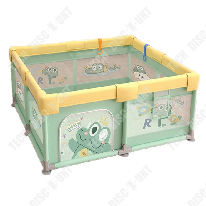 Skecten Parc Bébé, 180x150 cm, Parc Bebe Pliable, Parc Enfant pour L' intérieur et L'extérieur Idéal Jusqu'à 15kg Gris foncé