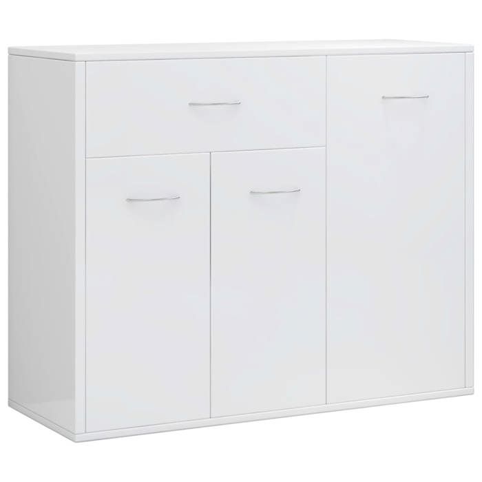 “SALE 2025”Buffet bas salon - Classique - Commode Buffet - Blanc brillant - 88x30x70 cm - Bois dingénierie chill667131