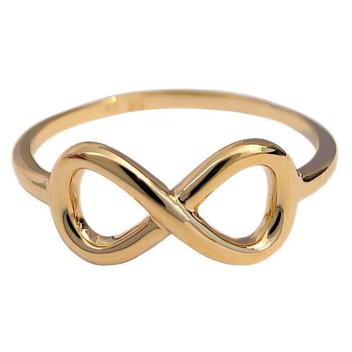 Bague infini Plaqué Or 18 carats Dorée Achat Vente bague