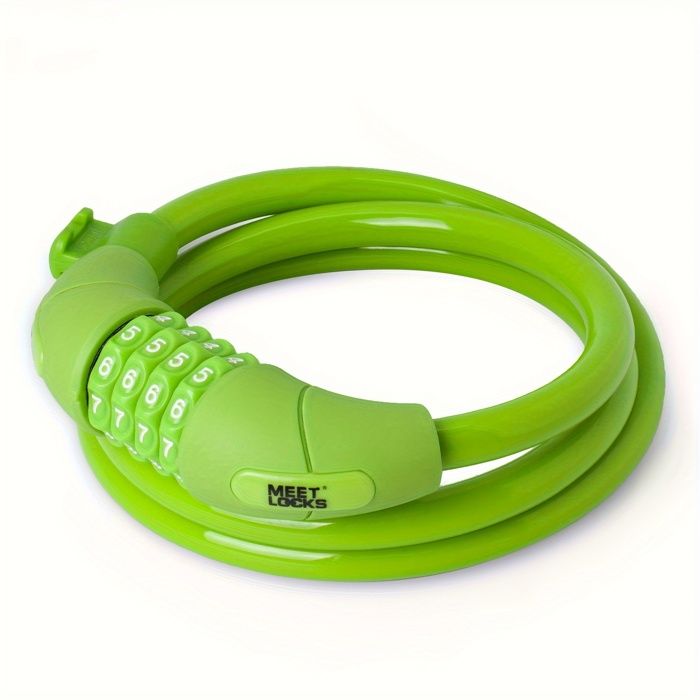Antivol Vélo Vipdrive à Combinaison 5 Chiffres – Câble 130 Cm X 12 Mm, Support De Cadre Inclus