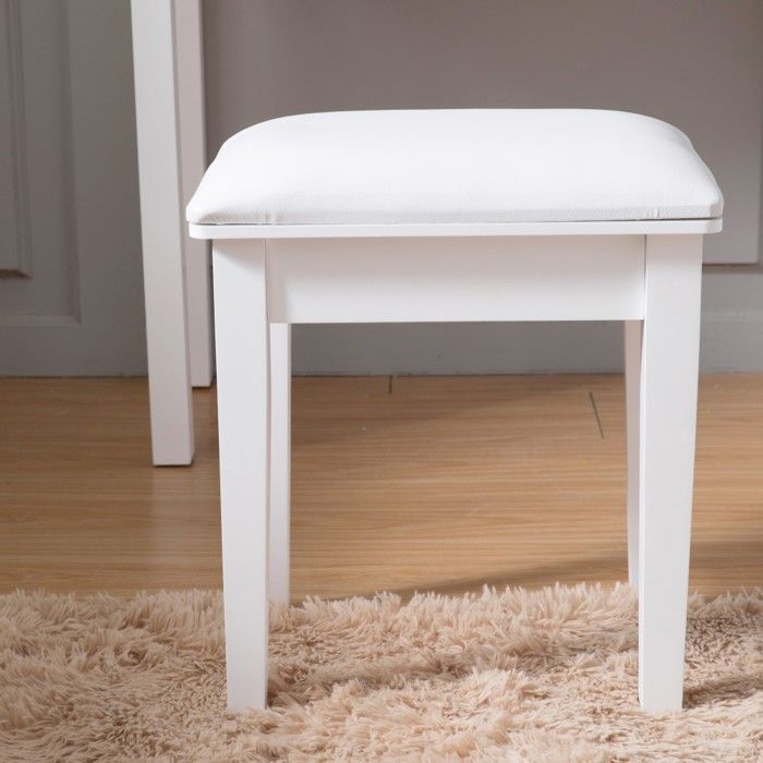 Tabouret piano moderne rembourré - Banc maquillage éponge haute élasticité - Ottoman carré coiffeuse - Salon dressing Tabouret piano moderne rembourré - Banc maquillage éponge haute élasticité - Ottoman carré coiffeuse - Salon dressing
