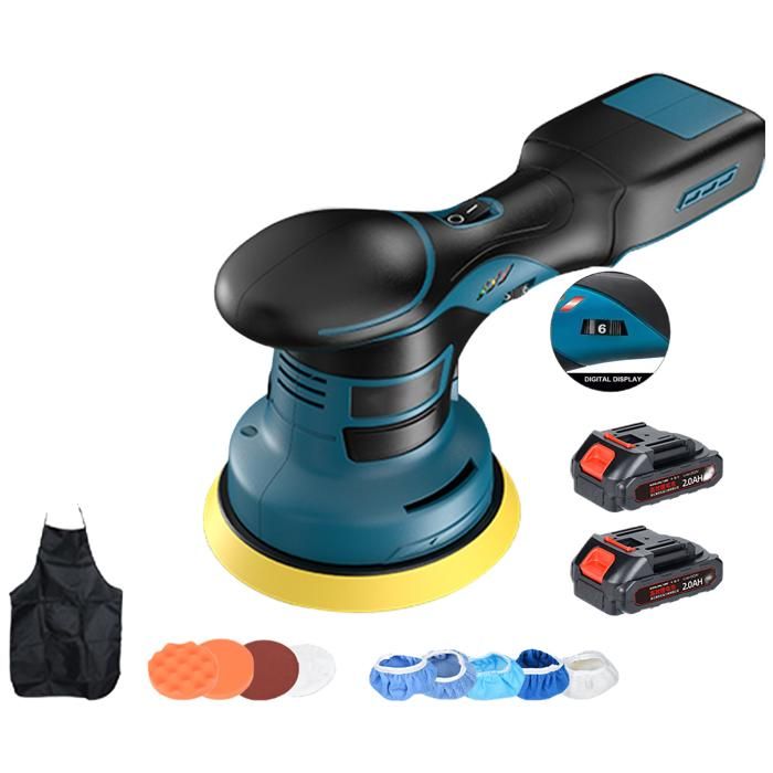 Polisseuse De Voiture Sans Fil 6 Pouces - Compatible Batteries Makita 18V, 2500-5000 Tr/min - Kit Complet