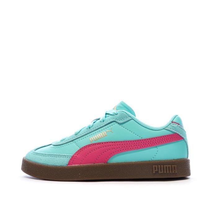 Puma Baskets Turquoise/Fushia Garçon/Fille Puma Club