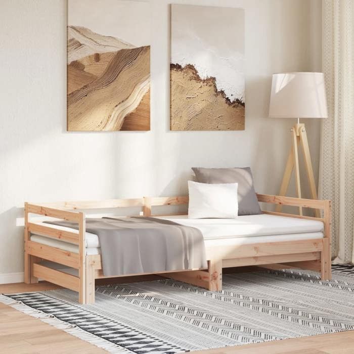 Lit double Adulte Lit coulissant - SOLOMON - 90x190 cm JILLS 73961