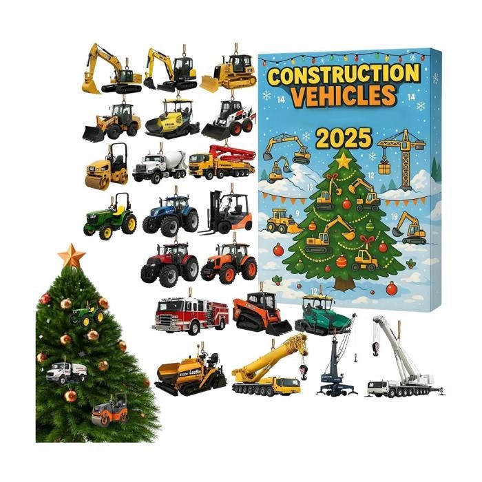 Set De 12 œufs Surprises - Mini Véhicules De Chantier En Alliage - Blind Box - Cadeau Enfant 3 Ans Et +