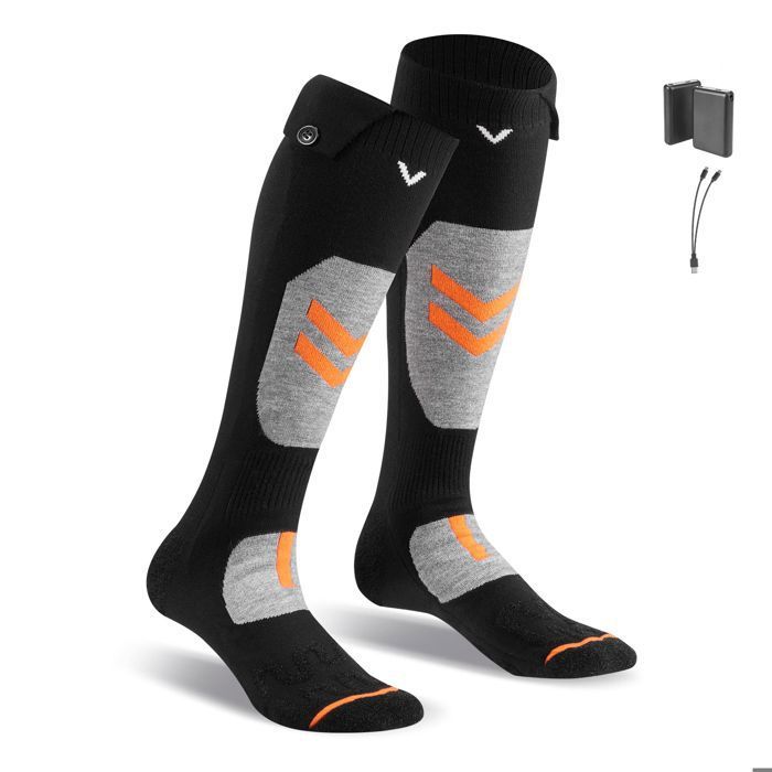 Chaussettes Chauffantes - DUOKU - KEC-5000 - Batterie 5000 mAh - 4 Niveaux de Chauffage - Taille XL