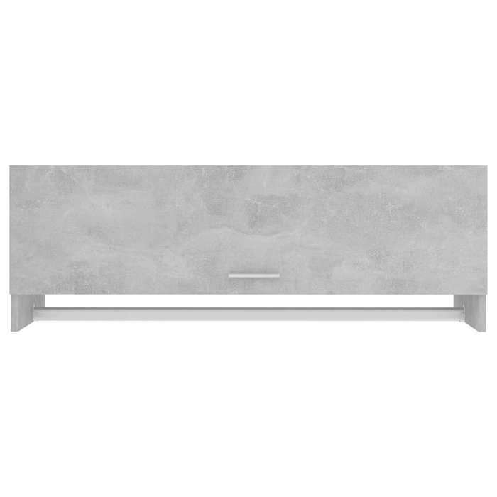Gris Garde-robe JILLS Armoire penderie Pour chambre gris béton 100x32 5x35 cm bois dingénierie LV1578