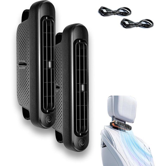 Ventilateur de voiture - Ventilateur de voiture 12 volts - Refroidisseur dair pour voiture - Ventilateur de refroidissement pour