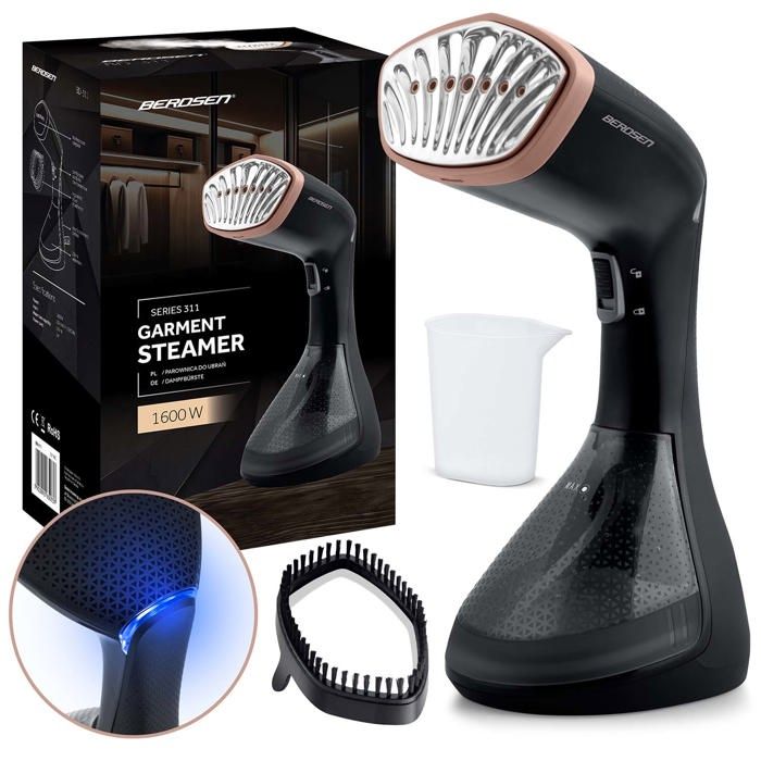 Défroisseur à vêtements - Berdsen - 1600 W - Jet de vapeur 26 g/min - Réservoir 230 ml - Embout à brosse