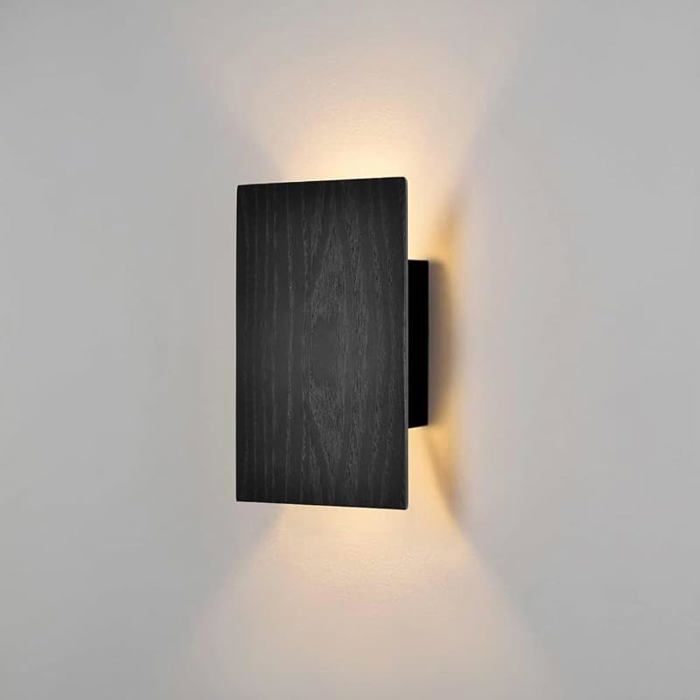 Applique Murale En Bois Noir Applique Intérieure Avec Interrupteur Vintage Lampe De Nuit Led Bnc Chaud Lampes N 459w/Bk