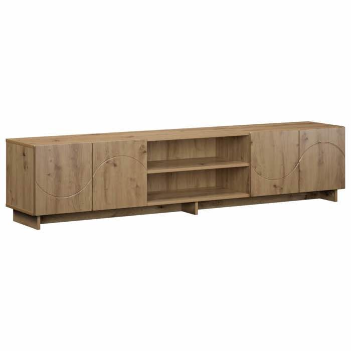 NEUF Meuble de Salon - Meuble hifi - Meuble TV - 180 x 34 5 x 40 cm - Chêne artisanal - Bois dingénierie791444