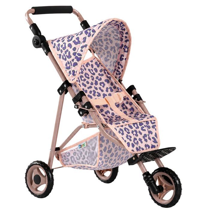 howa poussette de poupée « Leo » – landau de poupée jogger pour poupées jusqu’à 50 cm avec poignée réglable en hauteur 2240